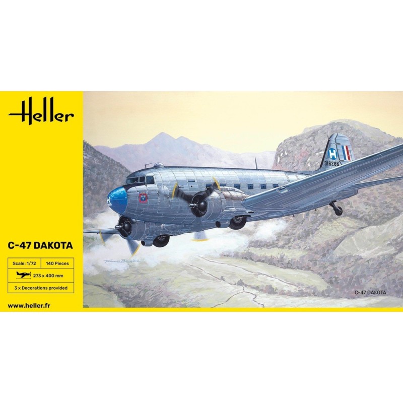 DOUGLAS C-47 DAKOTA -Escala 1/72- Heller 30372