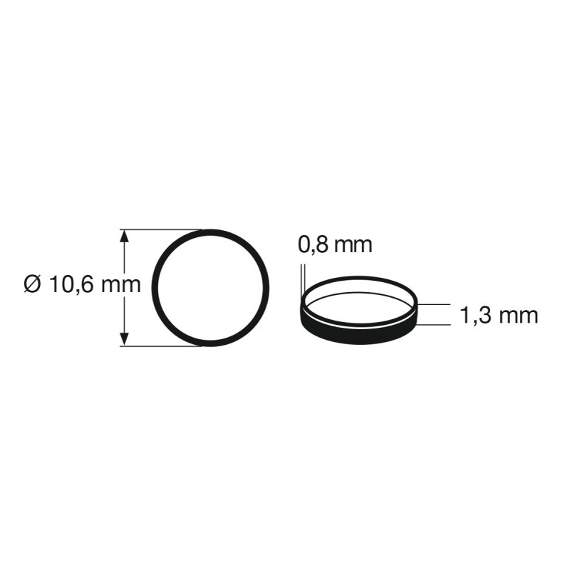 AROS DE AHDERENCIA 9.3mm DIAMETRO INTERIOR 10 unidades - FLEISCHMANN 648005