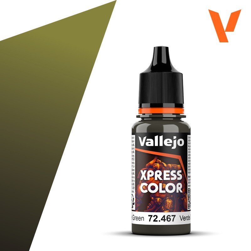 PINTURA Xpress Color VERDE CAMUFLAJE 18 ml - Acrylicos Vallejo 72467