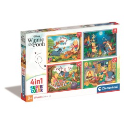 PUZZLE 4 en 1 WINNIE THE POOH DISNEY - CLEMENTONI 21514