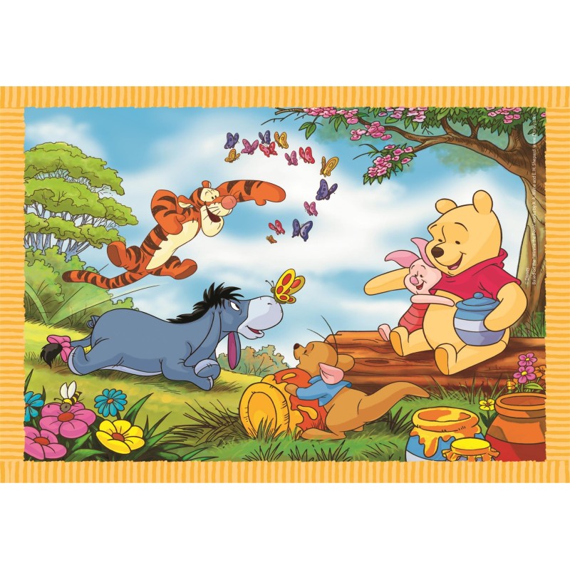 PUZZLE 4 en 1 WINNIE THE POOH DISNEY - CLEMENTONI 21514