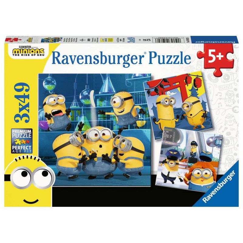 PUZZLE 3 X 49 PZS FUNNY MINIONS RAVENSBURGER 05082