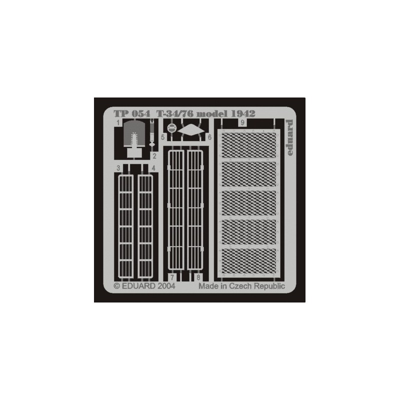 FOTOGRABADO T-34/76 Mod. 1942 - Eduard TP054