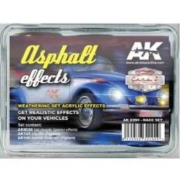 ASPHALT EFFECTS RACE SET - AK Interactive 8090