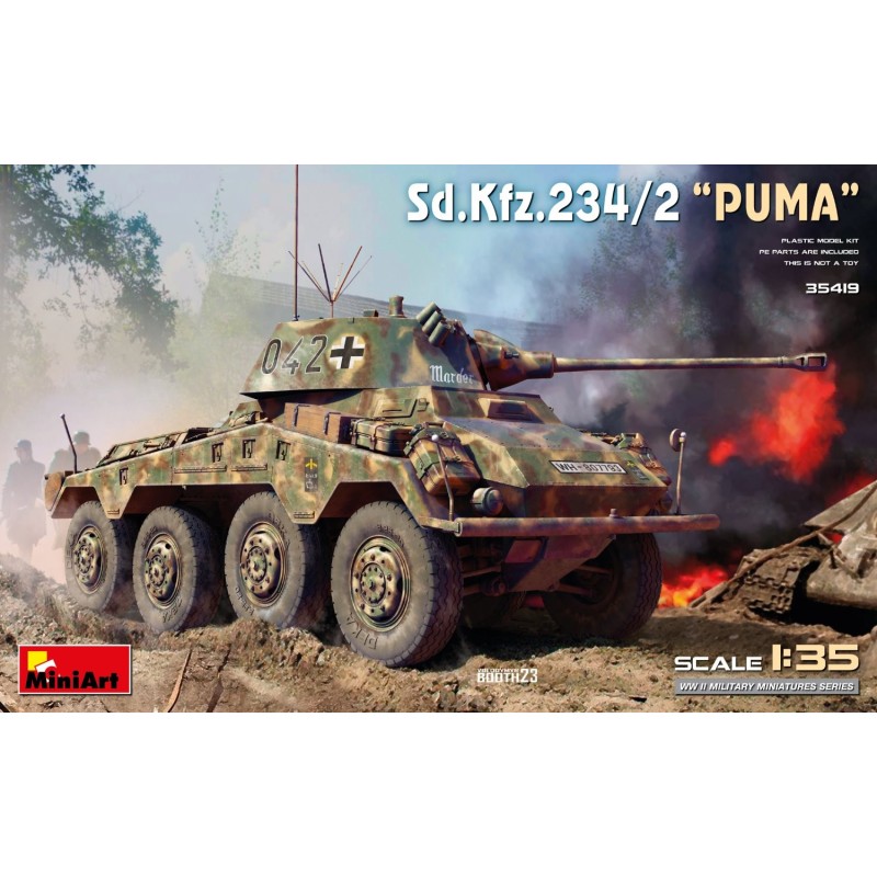 VEHICULO BLINDADO Sd.Kfz.234/2 “Puma” -Escala 1/35- MiniArt 35419