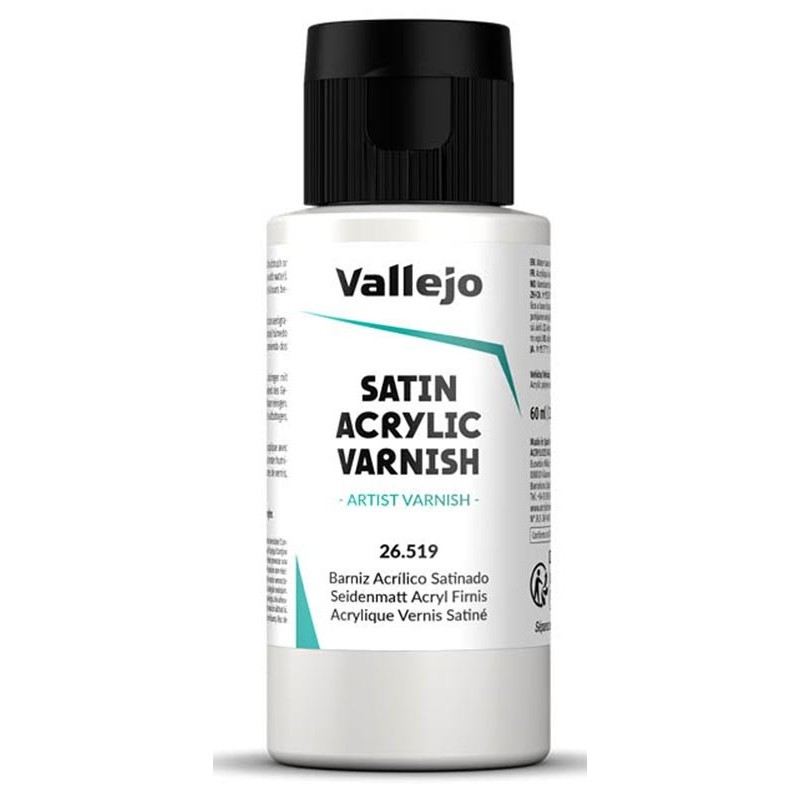 BARNIZ ACRILICO PERMANENTE SATINADO 60 ml - Acrylicos Vallejo 26519