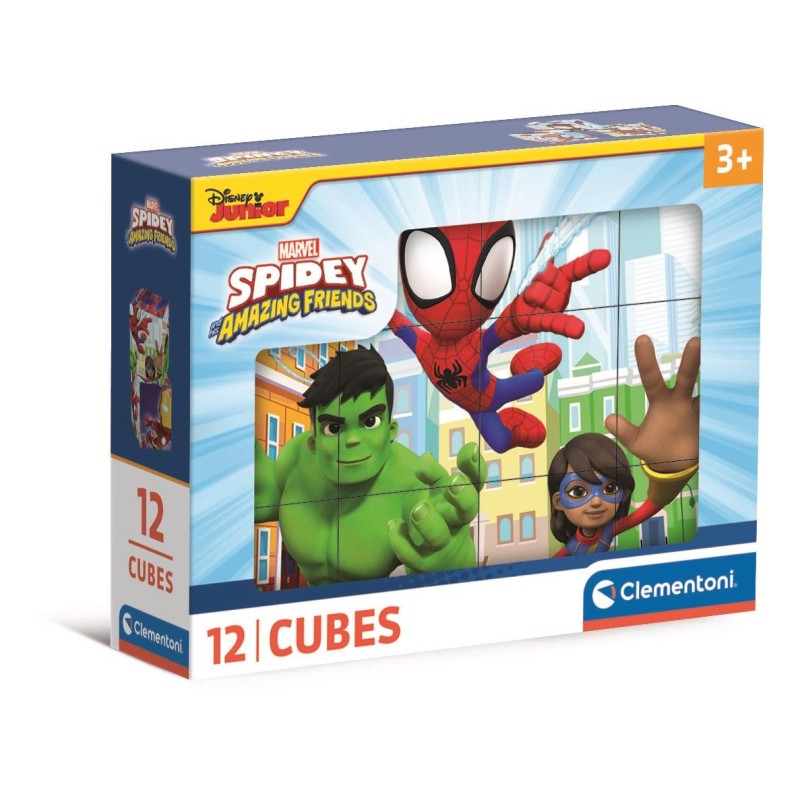 PUZZLE CUBE 12 pzs SPIDEY AMAZING FRIENDS - Clementoni 41198