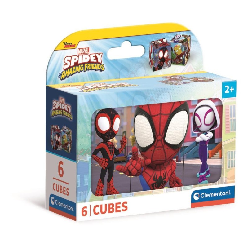 PUZZLE CUBE 6 pzs SPIDEY AMAZING FRIENDS - Clementoni 40661