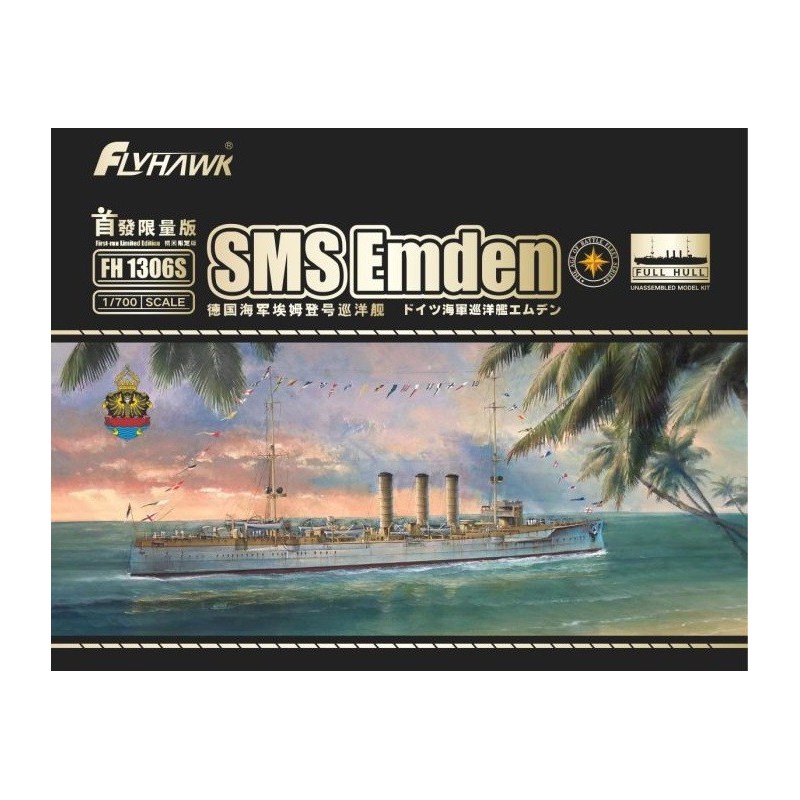 CRUCERO SMS EMDEN -Escala 1/700- FlyHawk Models FH1306S