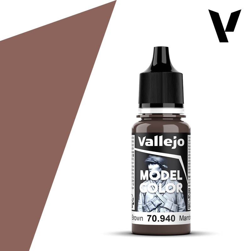 PINTURA ACRILICA MARRON CUERO (17 ml) N138 FS30111 VALLEJO MODEL COLOR