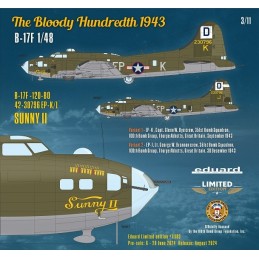 BOEING B-17 F FORTRESS "The Bloody Hundredth 1943" -Escala 1/48- Eduar