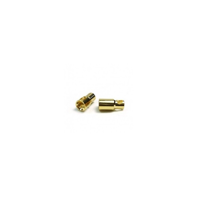 CONECTOR ORO 6MM PAR MACHO/HEMBRA