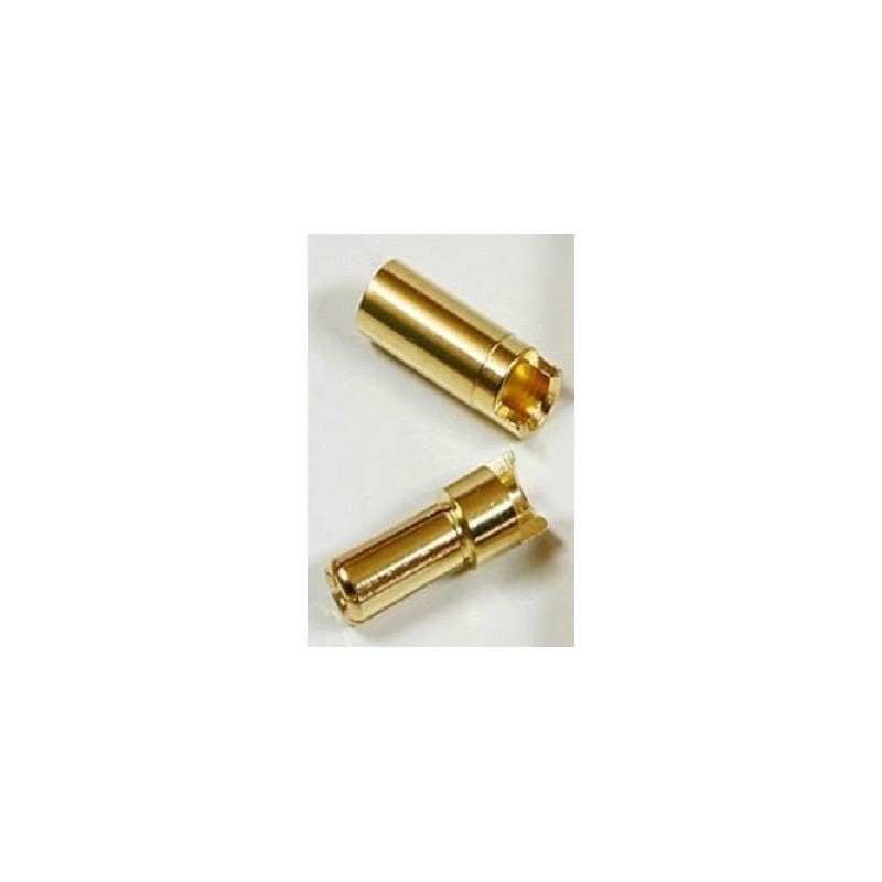 CONECTOR ORO 5 mm Macho / Hembra