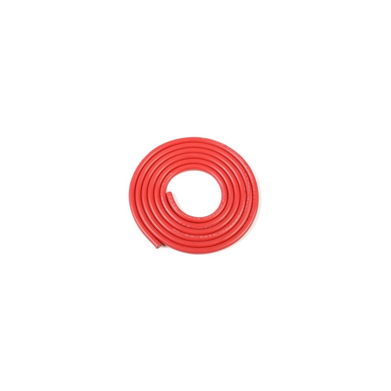 CABLE SILICONA ROJO Y NEGRO 25 cms 14AWG