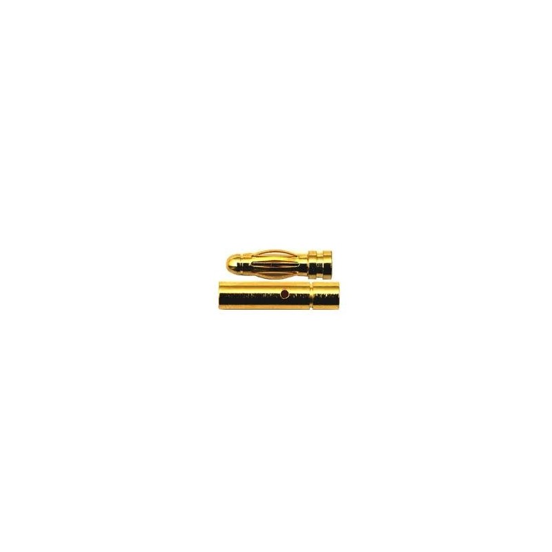 CONECTOR ORO 3 mm Macho / Hembra