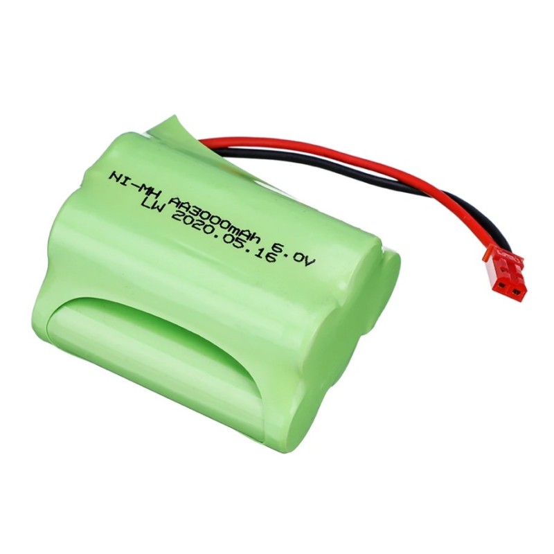 BATERIA RECEPTOR 6V 3000MAH NMH EN PIRAMIDE CON CONECTOR BEC