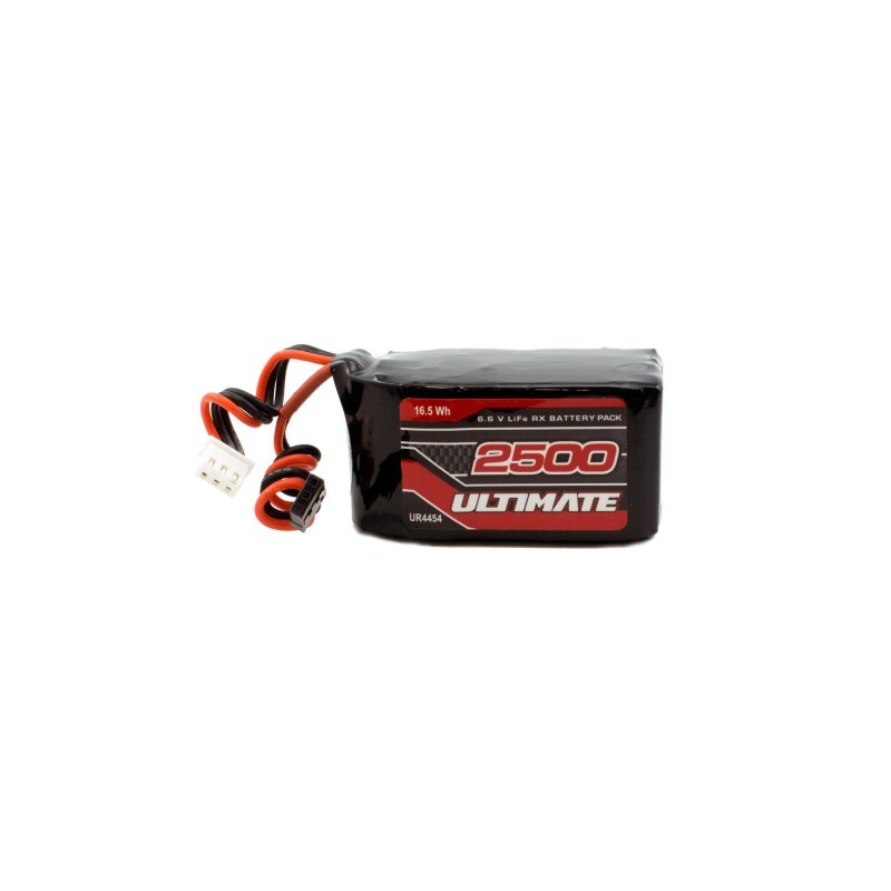 BATERIA RECEPTOR CUADRADA LIFE 6.6V  2500mAH CONECTOR JR ULTIMATE RACING 4454