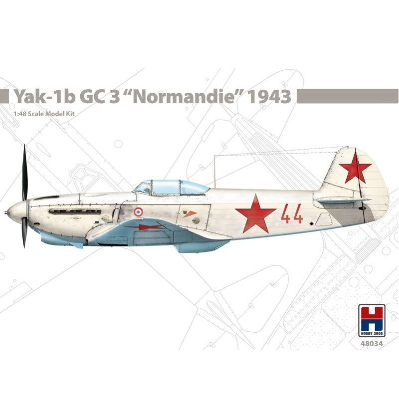 YAKOLEV YAK-1b "G.C.3 NORMANDIE, 1943" -Escala 1/48- Hobby 2000 48034