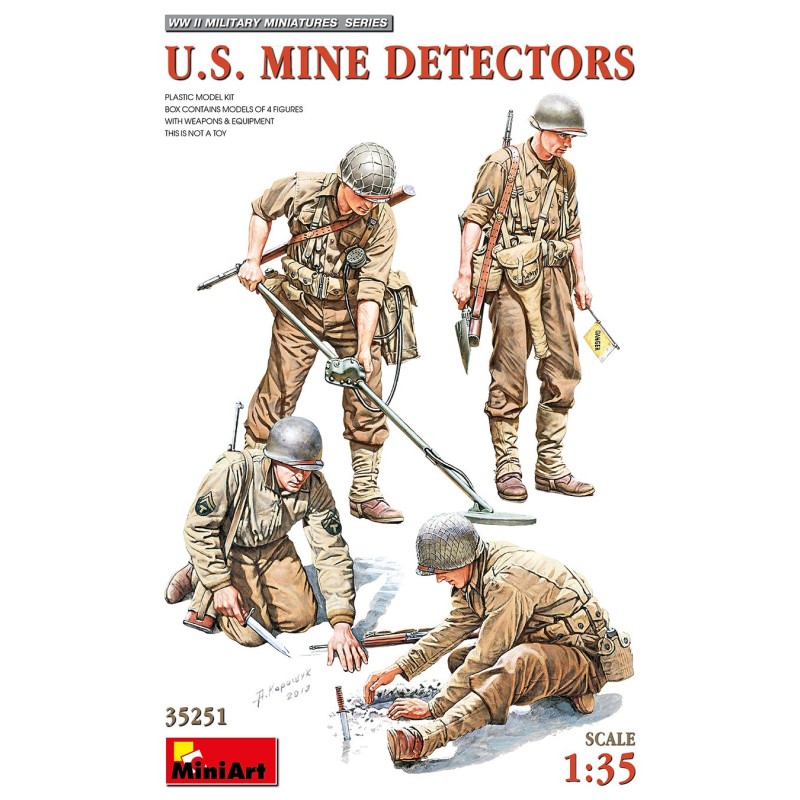 SOLDADOS U.S. ARMY CON DETECTORES DE MINAS -Escala 1/35- MiniArt 35251