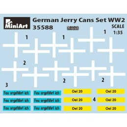 LATAS Y PETACAS DE COMBUSTIBLE ALEMANAS -Escala 1/35- MiniArt 35588