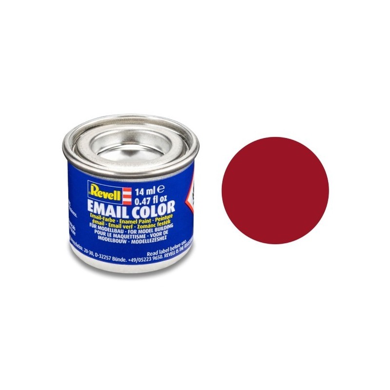 PINTURA ESMALTE ROJO CARMIN MATE 14 ml - Revell 32136