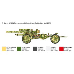 OBUS sFH-18 (150 mm) / SK-18 (105 mm) -Escala 1/72- Italeri 7082