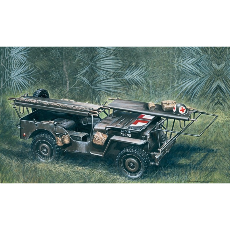 JEEP WILLYS AMBULANCIA -Escala 1/35- Italeri 326