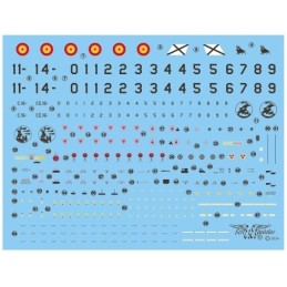 CALCAS EUROFIGHTER EF-2000 (monoplaza / biplaza)  ALA 11 & 14 -Escala 1/48- Series Españolas 2248