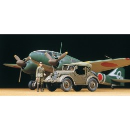 MITSUBISHI Ki-46 III Type 100 & VEHICULO TODOTERRENO Type 95 Kurogane -Escala 1/48- Tamiya 47500