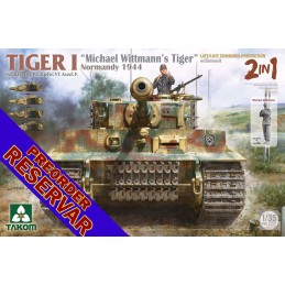 CARRO DE COMBATE SD.KFZ.181 Ausf. E TIGER I (Late) "Michael Wittmann" & ZIMMERIT -Escala 1/35- Takom 2201