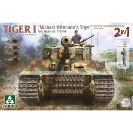 CARRO DE COMBATE SD.KFZ.181 Ausf. E TIGER I (Late) "Michael Wittmann" & ZIMMERIT -Escala 1/35- Takom 2201