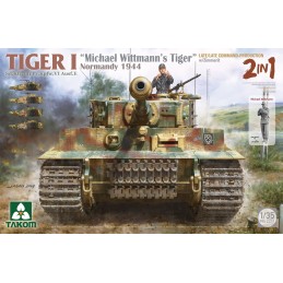 TIGER I BIG BOX: 2 x TIGER I (Late & Early) & ZIMMERIT (1/35) + MICHAEL WITTMANN (1/16) Takom Model 2201W