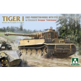 TIGER I BIG BOX: 2 x TIGER I (Late & Early) & ZIMMERIT (1/35) + MICHAEL WITTMANN (1/16) Takom Model 2201W