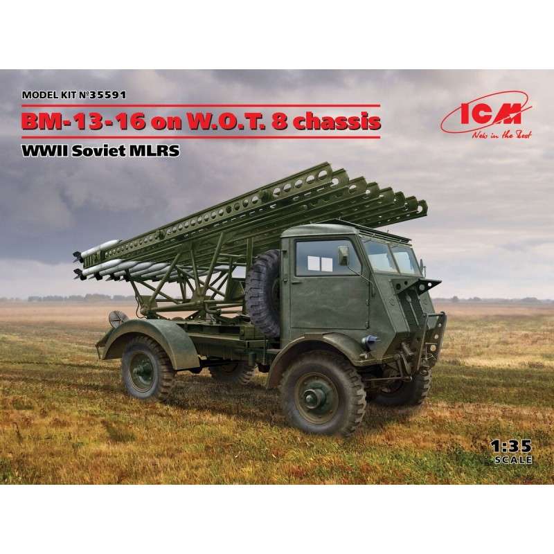 CAMION W.O.T. 8 & Sistema de cohetes BM-13-16 -1/35- ICM 35591