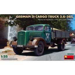 CAMION OPEL BLITZ 3,5t CARGA 3,6-36S Pritsche-Normal -Escala 1/35- MiniArt Models 35442