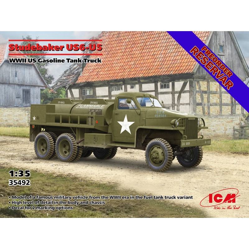 CAMION STUDEBAKER US6-05 (Cuba combustible) U.S. Army -Escala 1/35- ICM 35490