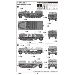 TRACTOR Sd.Kfz. 8 Schwerer Zugkraftwagen (12t) -Escala 1/72- Trumpeter 07403