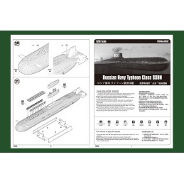 SUBMARINO CLASS TYPHOON -Escala 1/350- Hobby Boss 83532