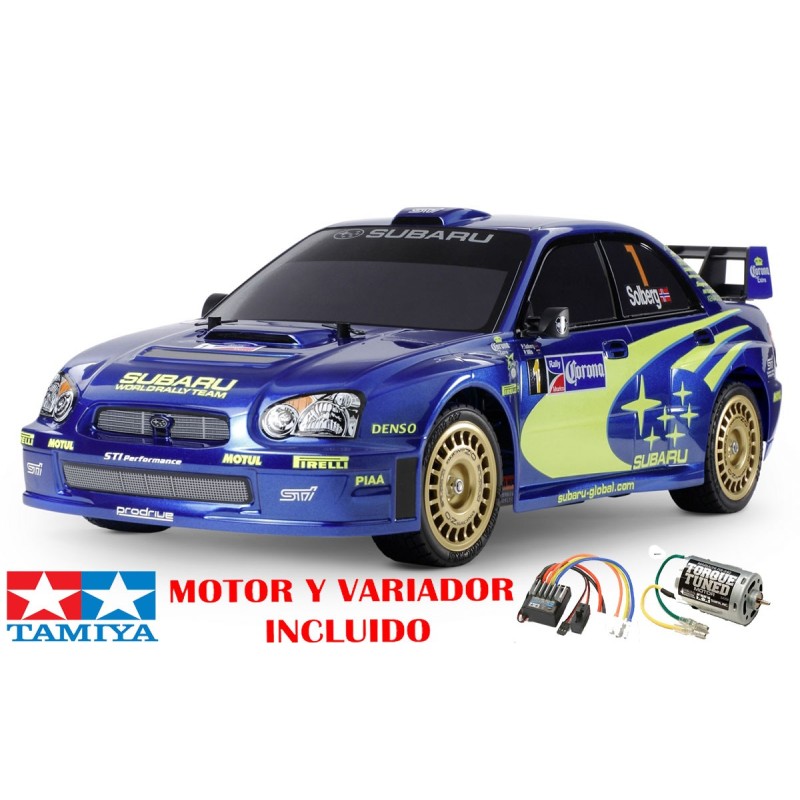 KIT SUBARU IMPREZA CHASIS TT-01-E RC ELECTRICO ESCALA 1/10 TAMIYA 47372