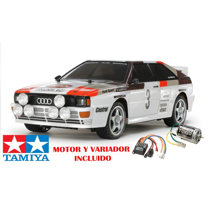 COCHE RC KIT Audi Quattro A2 TT-02 1/10 TAMIYA 58667