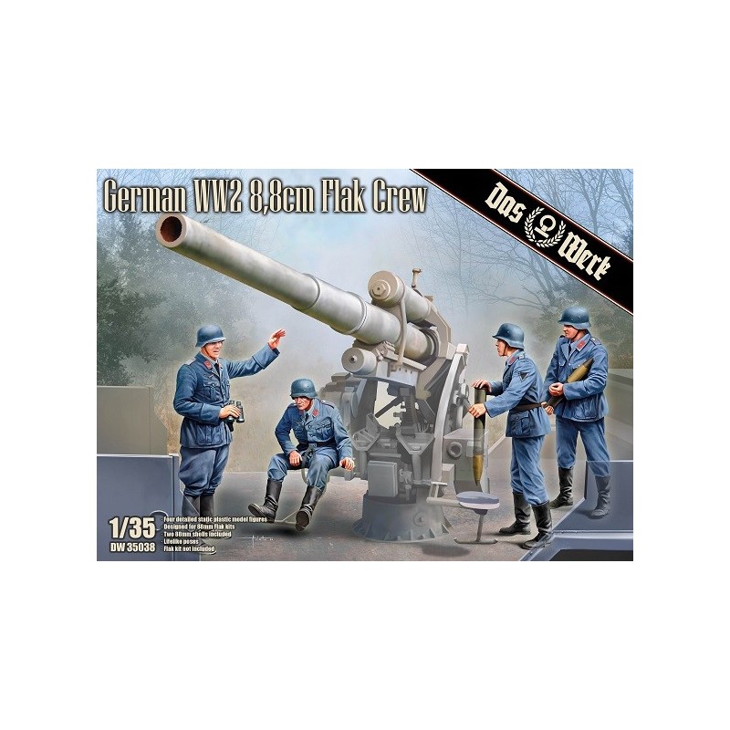 DOTACION ANTIAEREA FLAK 36/37 (88 mm) -Escala 1/35- Das Werk DW35038