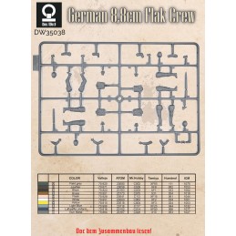 DOTACION ANTIAEREA FLAK 36/37 (88 mm) -Escala 1/35- Das Werk DW35038