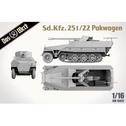 BLINDADO Sd.Kfz. 251/22 PAKWAGEN -Escala 1/16- Das Werk DW16022