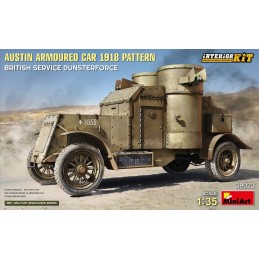 COCHE BLINDADO AUSTIN Mol. 1918 PATTERN (Britanico - DUNSTERFORCE) & Interiores -Escala 1/35- MiniArt 39023