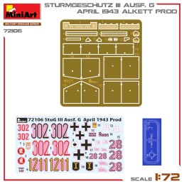 CAÑON DE ASALTO SD.KFZ. 142/1 STUG III G Abril 1943 -Escala 1/72- MiniArt 72106