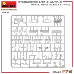 CAÑON DE ASALTO SD.KFZ. 142/1 STUG III G Abril 1943 -Escala 1/72- MiniArt 72106