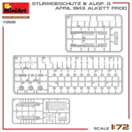 CAÑON DE ASALTO SD.KFZ. 142/1 STUG III G Abril 1943 -Escala 1/72- MiniArt 72106