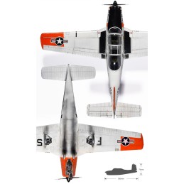 BEECHCRAFT T-34 B MENTOR U.S. Navy "VT-5 Training Air Wing" -Escala 1/48- Academy 12361