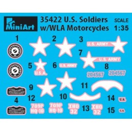 MOTOCICLETAS WLA & SOLDADOS U.S. ARMY -Escala 1/35- MiniArt 35422