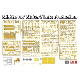 CAÑON DE ASALTO Sd.Kfz.167 StuG.IV Late (Motor & orugas) -Escala 1/35- Rye Field Model RFM5111